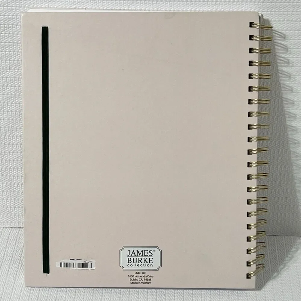 HOME is Where My PLANTS Are Hardcover Spiral Notebook Journal Pink Gold Lined